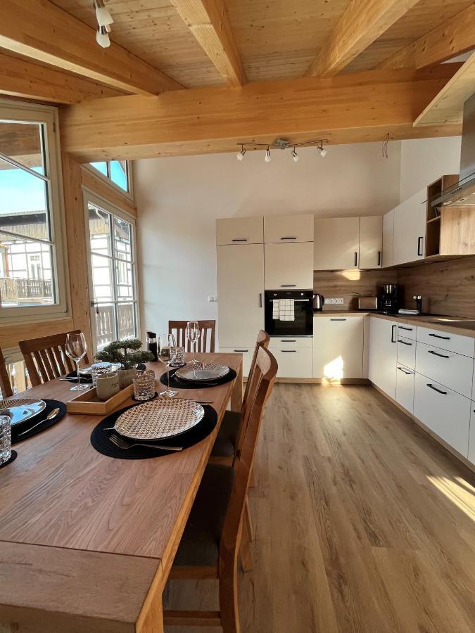Ferienwohnung Blick Thyratal Obergeschoss Stolberg  Zewnętrze zdjęcie